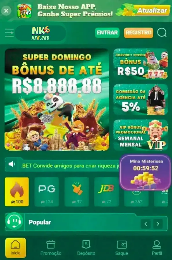 NK6 app Caça Níqueis